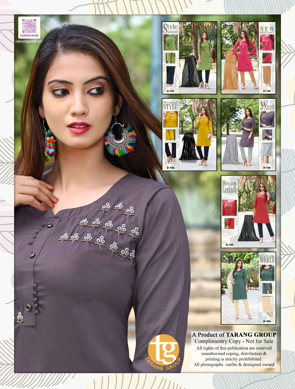 Rang Tarang Drishyam Festive Wear Chinon With Hand Work Ready Made Collection